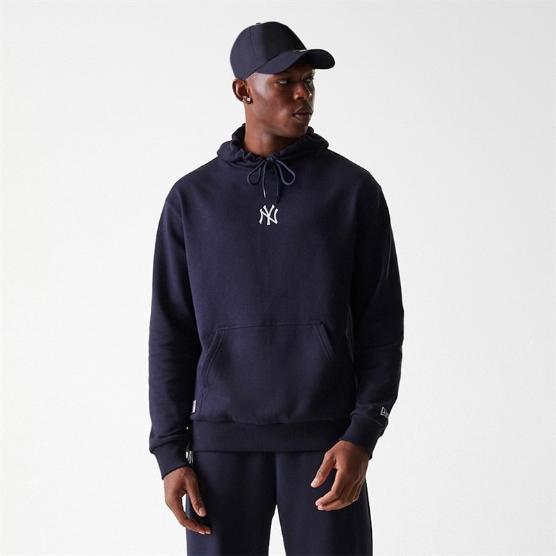 New Era Mens New York Yankees Hoodie Navy