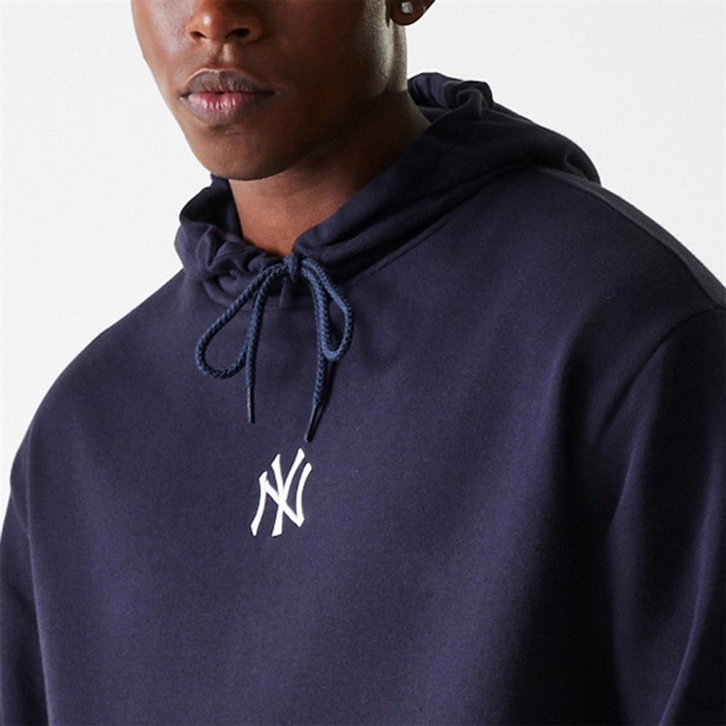 New Era Mens New York Yankees Hoodie Navy - Image 3