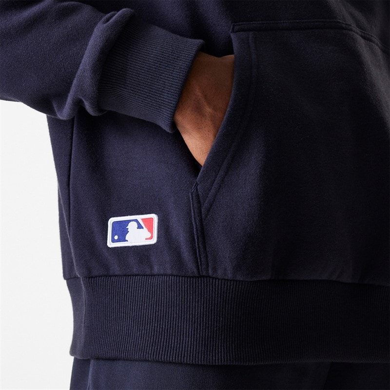 New Era Mens New York Yankees Hoodie Navy - Image 5