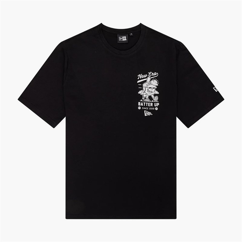 New Era Mens Graphic T-Shirt Black - Image 1