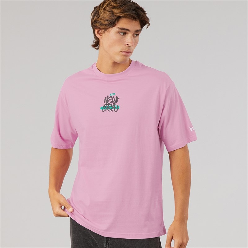 New Era Mens Graffiti Graphic T-Shirt Fpk - Image 2
