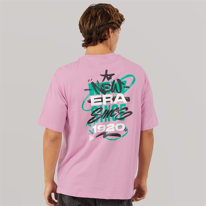 New Era Mens Graffiti Graphic T-Shirt Fpk - Image 3