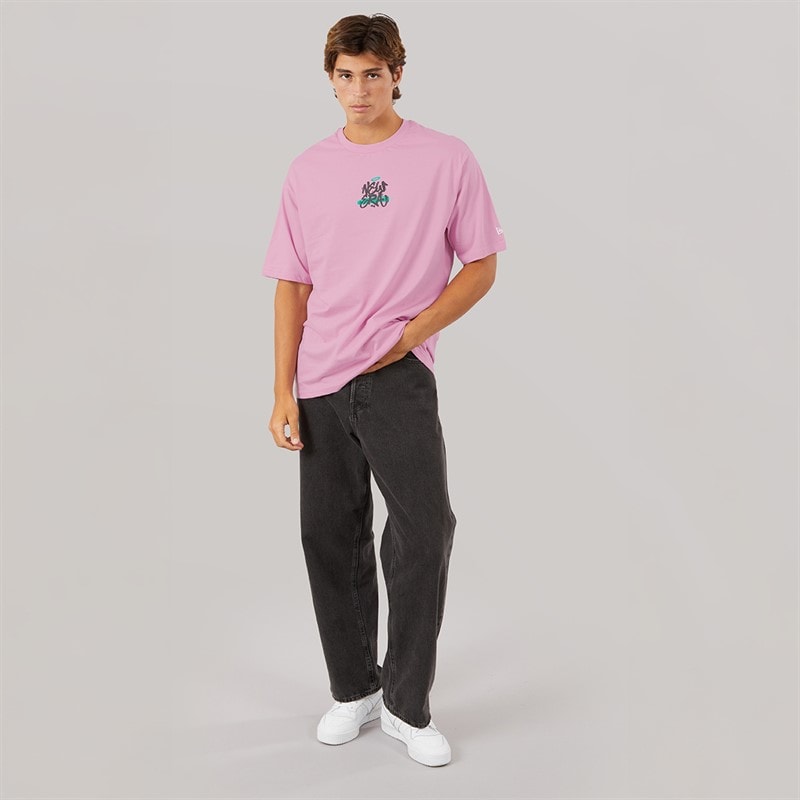 New Era Mens Graffiti Graphic T-Shirt Fpk - Image 4