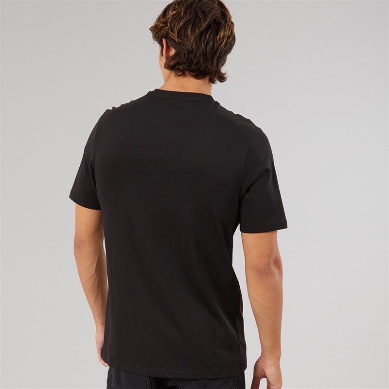 New Era Mens NBA Script Graphic Los Angeles Lakers T-Shirt Black Blk - Image 2