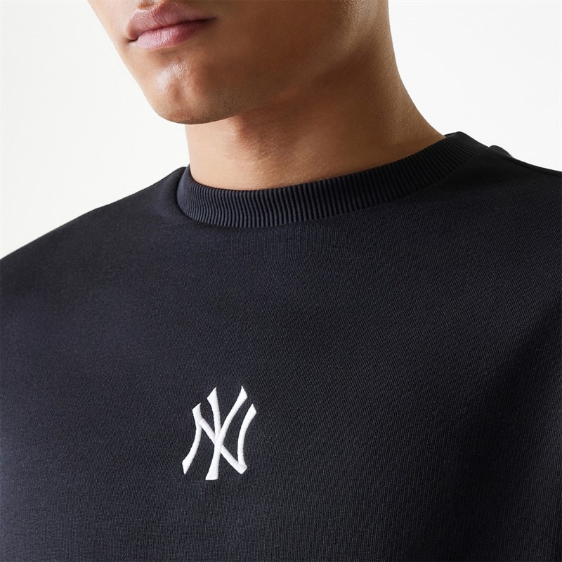 New Era Mens New York Yankees Sweatshirt Black - Image 5