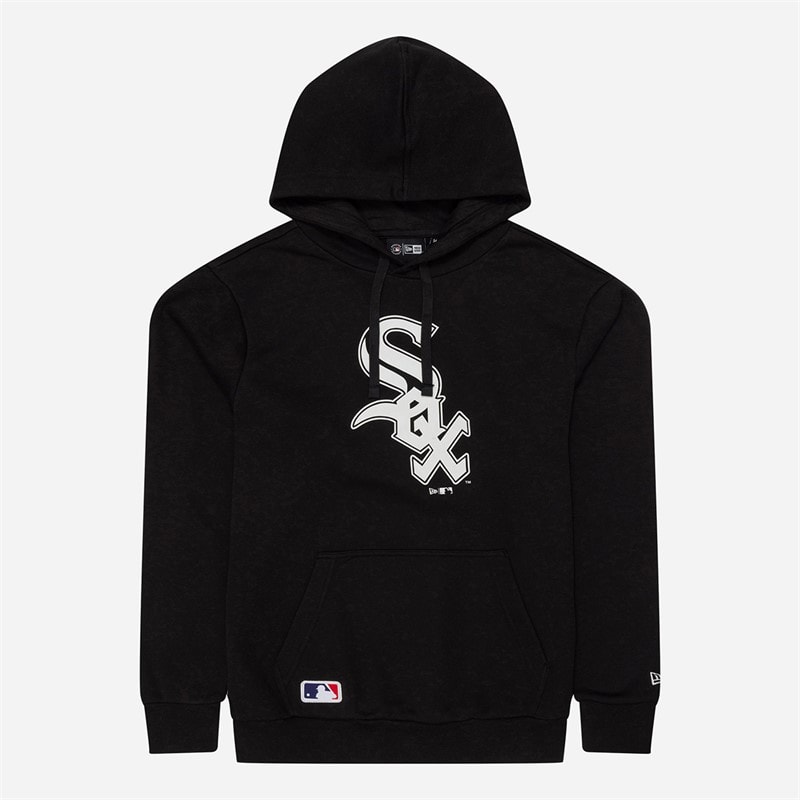 New Era Mens Chicago White Sox Hoodie Black/White - Image 1
