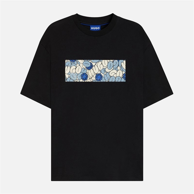 HUGO Mens Nurix T-Shirt Black - Image 1