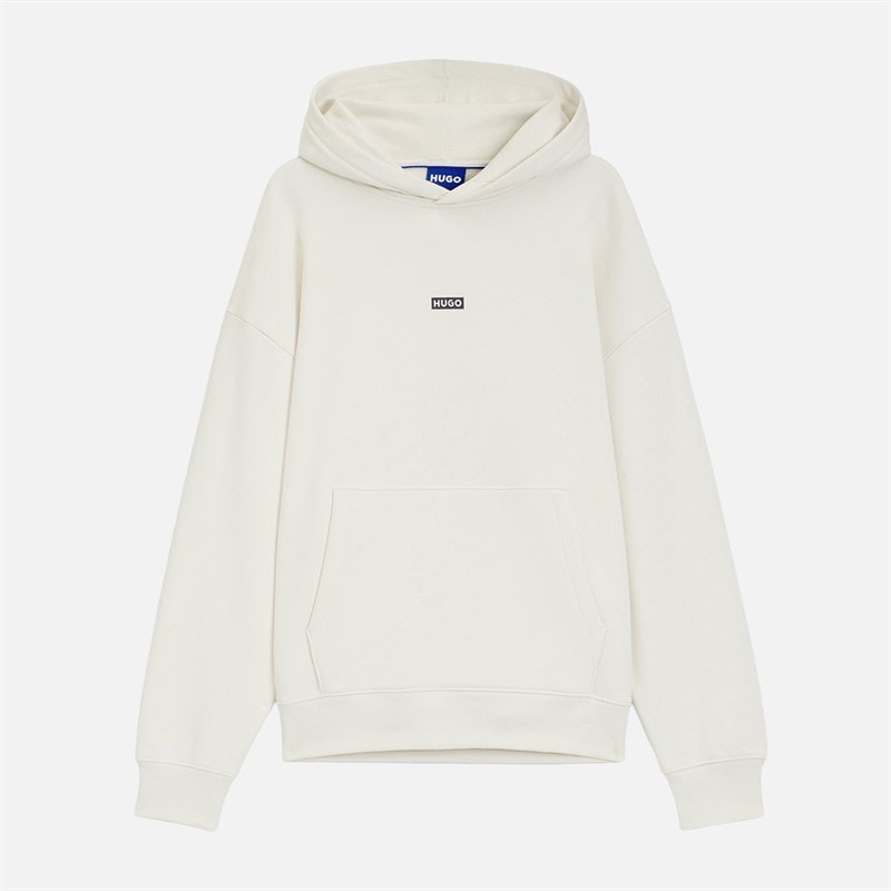 HUGO Mens Nazardo Hoodie Open White