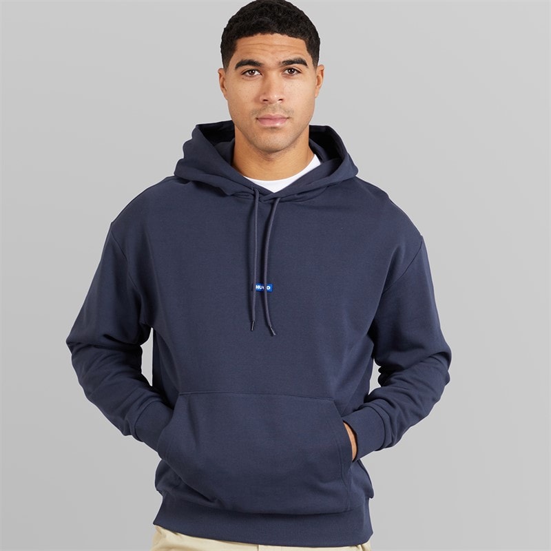 HUGO Mens Nalonso Hoodie Navy