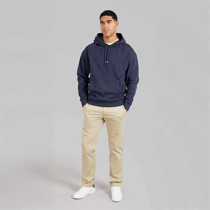 HUGO Mens Nalonso Hoodie Navy - Image 4