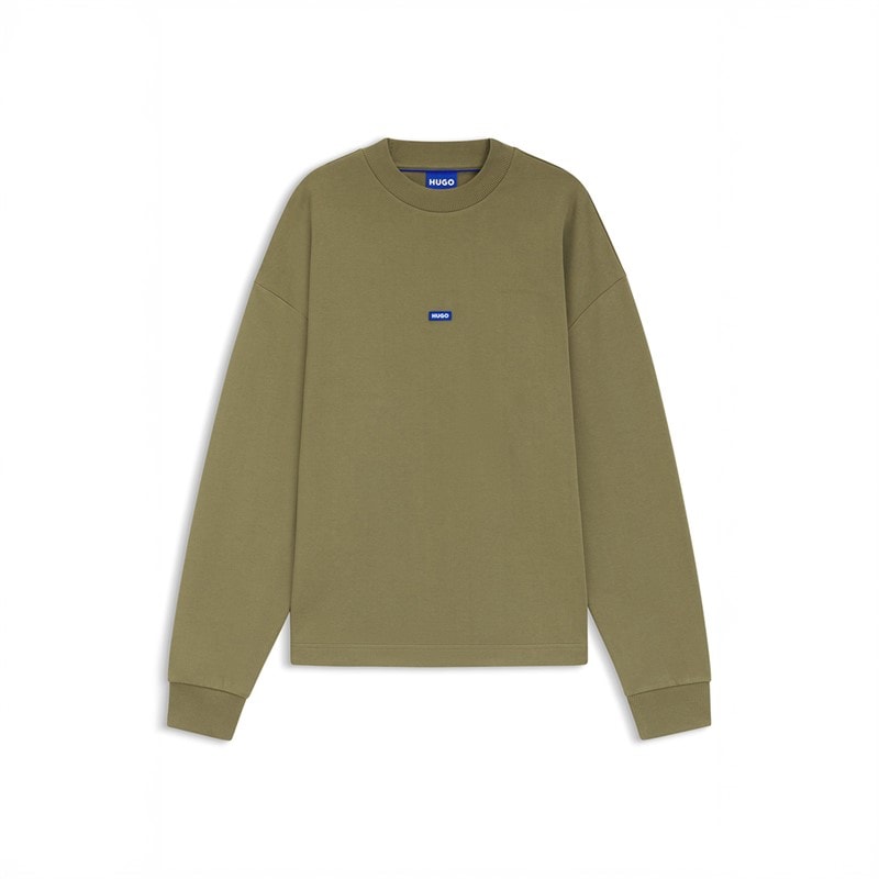 HUGO Mens Nedro Sweatshirt Olive
