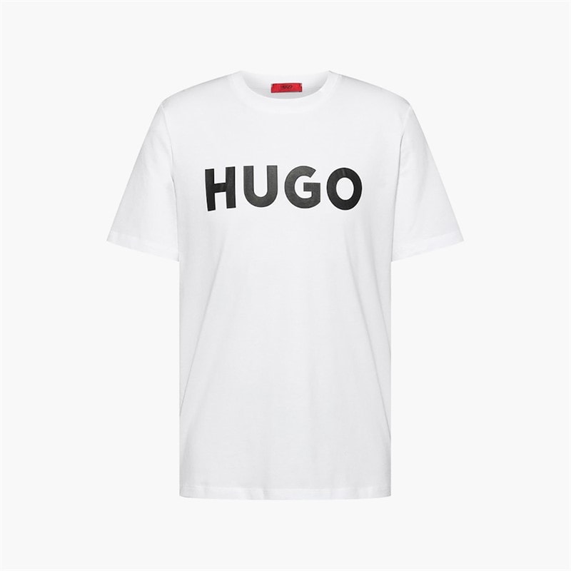 HUGO Mens Dulivio T-Shirt Open White - Image 1