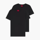 HUGO Mens Hugo-Round Two Pack T-Shirts Black