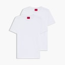 HUGO Mens Hugo-Round Two Pack T-Shirts White
