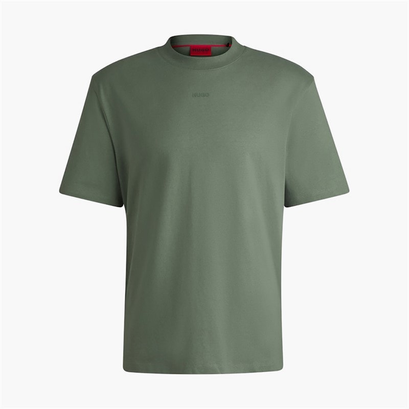 HUGO Mens Dapolino T-Shirt Open Green