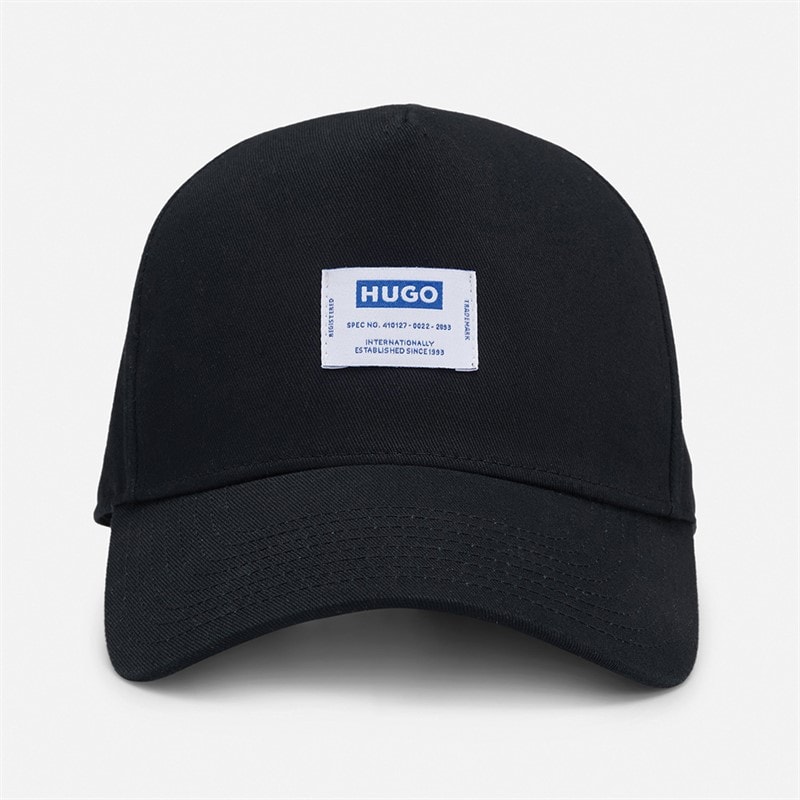 HUGO Mens Merk Cap Black