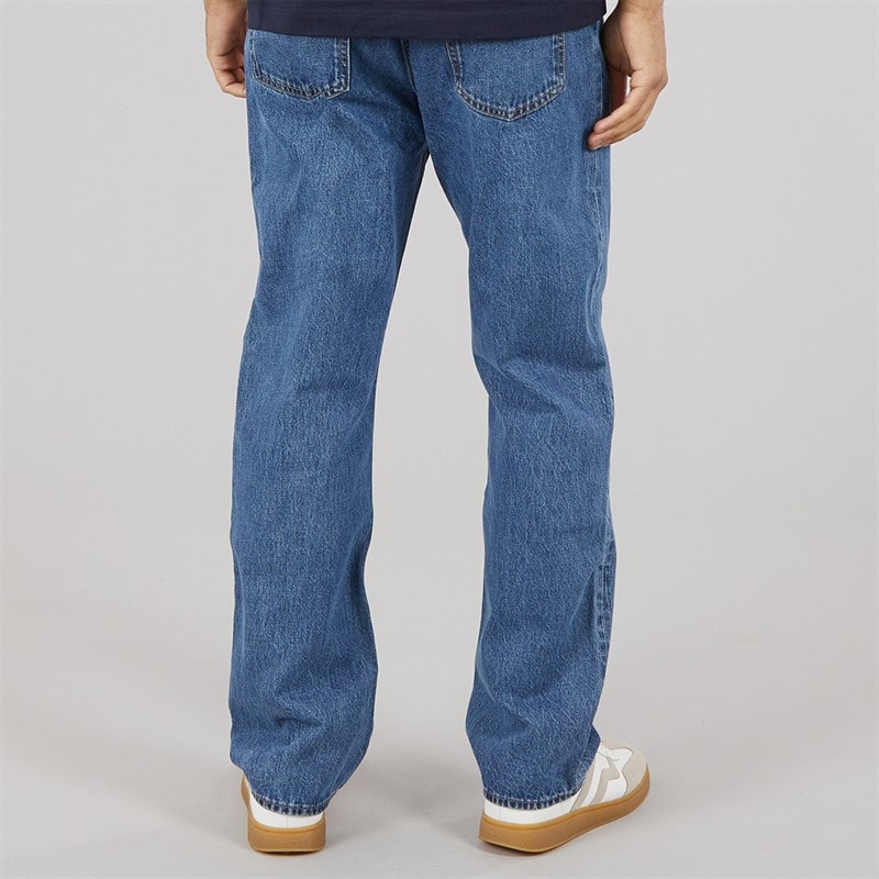 HUGO Mens Nate Baggy Fit Jeans Bright Blue - Image 2