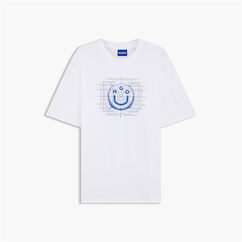 HUGO Mens Namerix T-Shirt White
