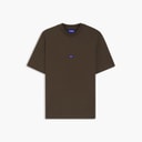 HUGO Mens Nieros T-Shirt Dark Brown