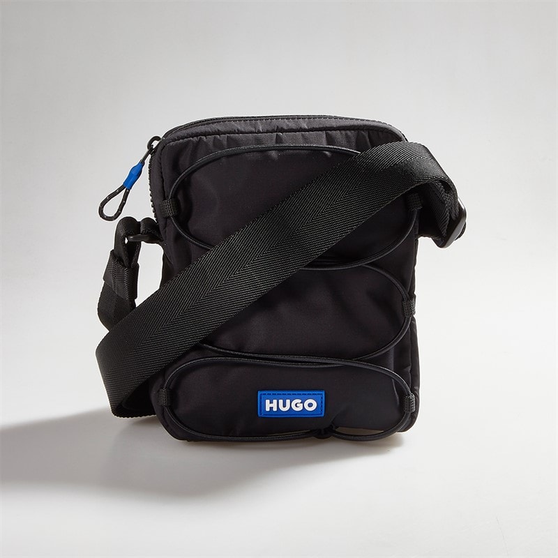 HUGO Mens Vytal Cross Body Bag Black - Image 2