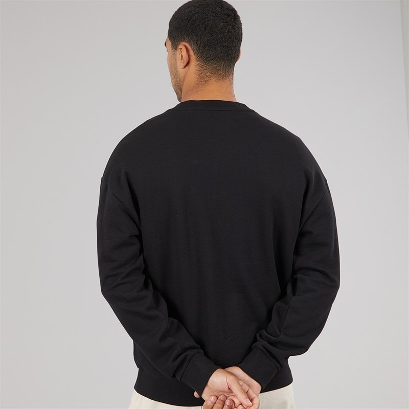 HUGO Mens Nierofix Sweatshirt Black - Image 2