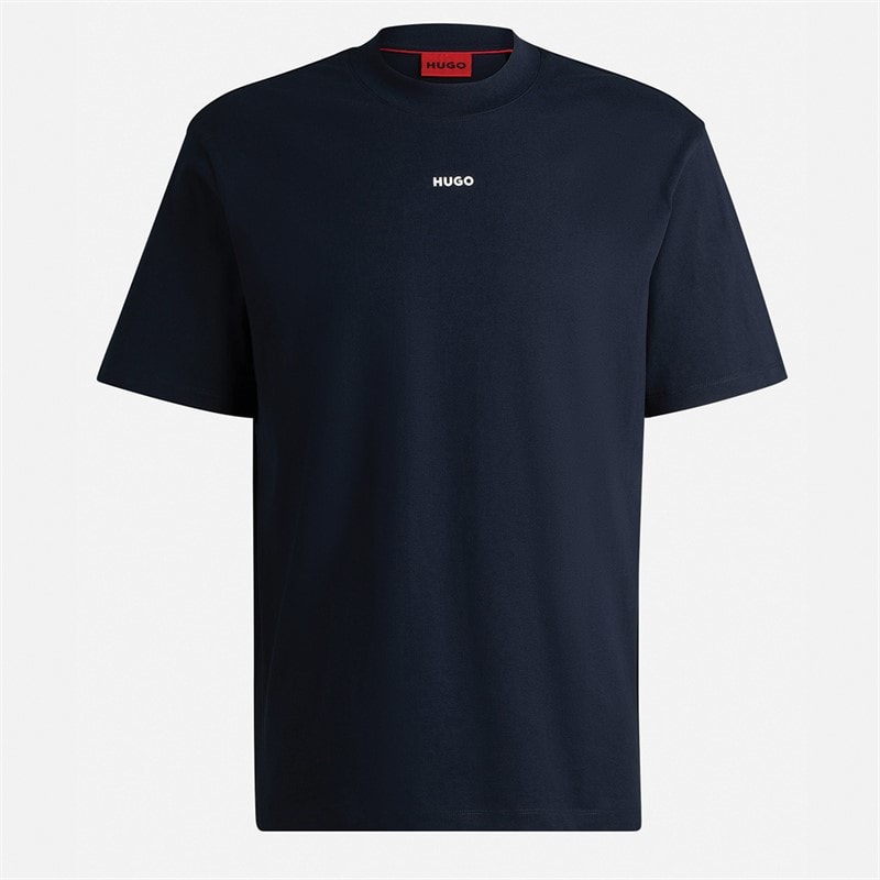 HUGO Mens Dapolino T-Shirt Dark Blue - Image 1