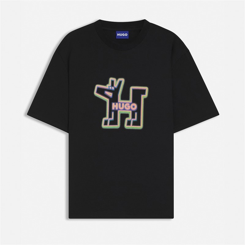 HUGO Mens Nedirix T-Shirt Black
