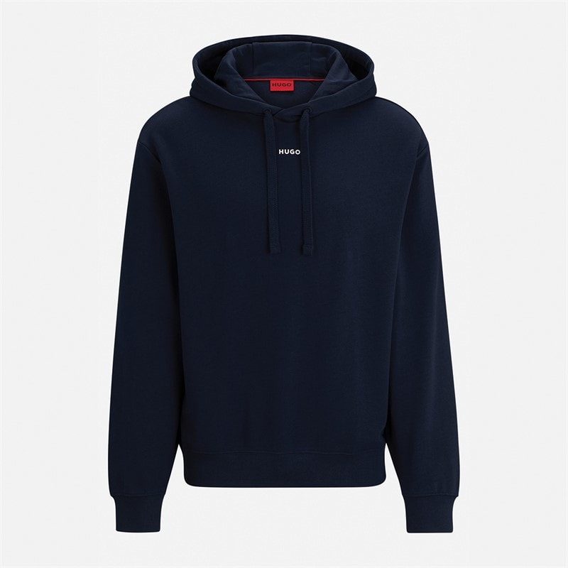 HUGO Mens Dapo Hoodie Dark Blue