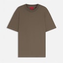 HUGO Mens Dapolino T-Shirt Medium Grey