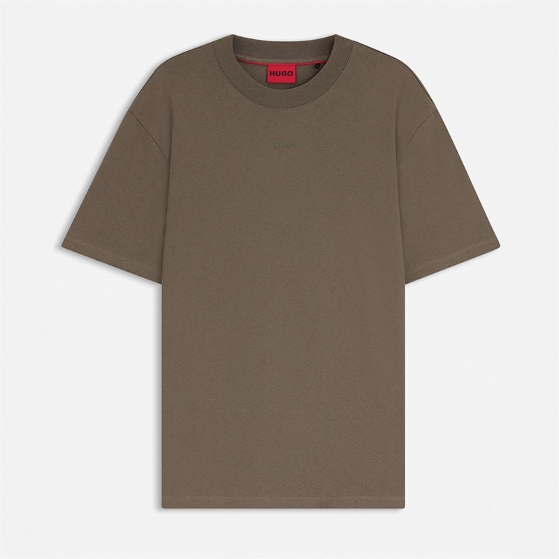 HUGO Mens Dapolino T-Shirt Medium Grey