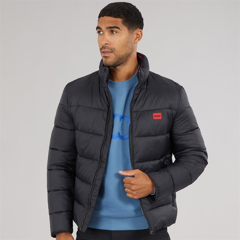 HUGO Mens Balto Puffer Jacket Black - Image 1