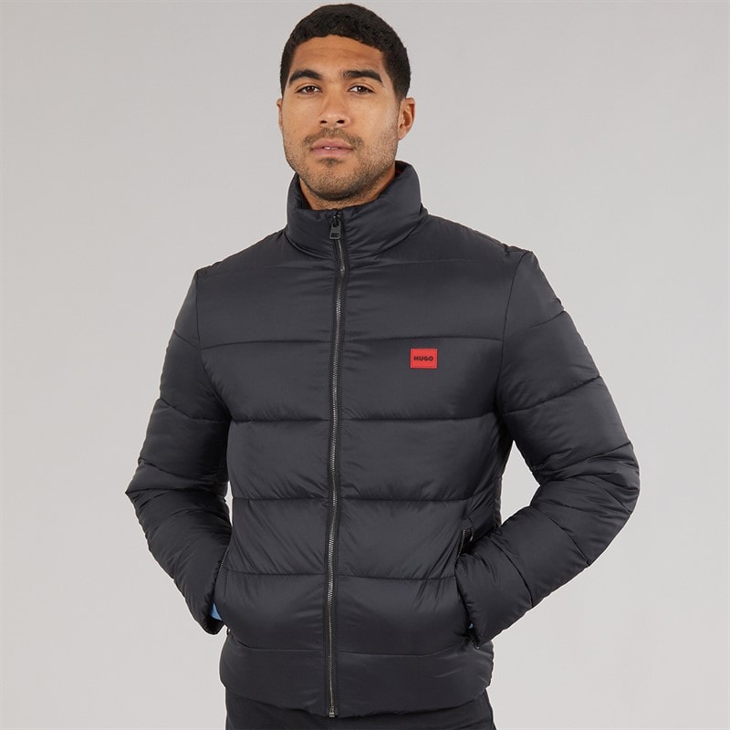 HUGO Mens Balto Puffer Jacket Black - Image 3