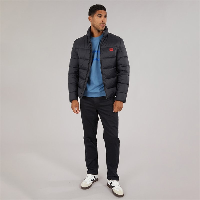 HUGO Mens Balto Puffer Jacket Black - Image 4