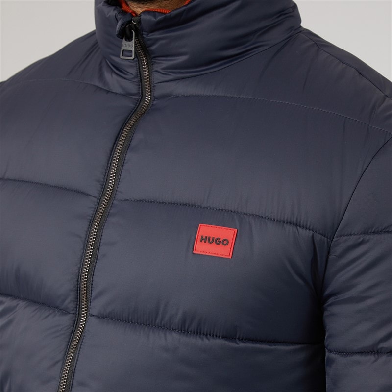 HUGO Mens Balto Puffer Jacket Dark Blue - Image 5