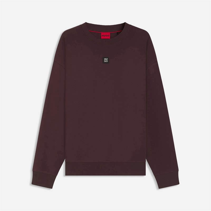 HUGO Mens Dettil Sweatshirt Light/Pastel Brown - Image 1