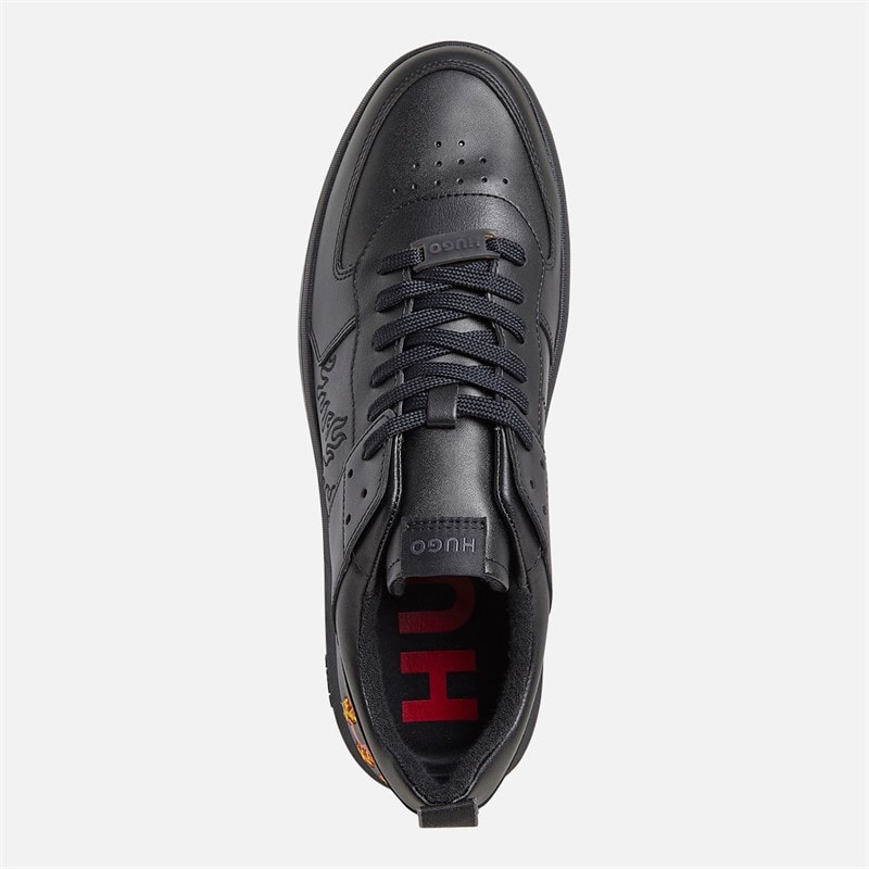 HUGO Mens Kilian Tenn Sneakers Black - Image 4