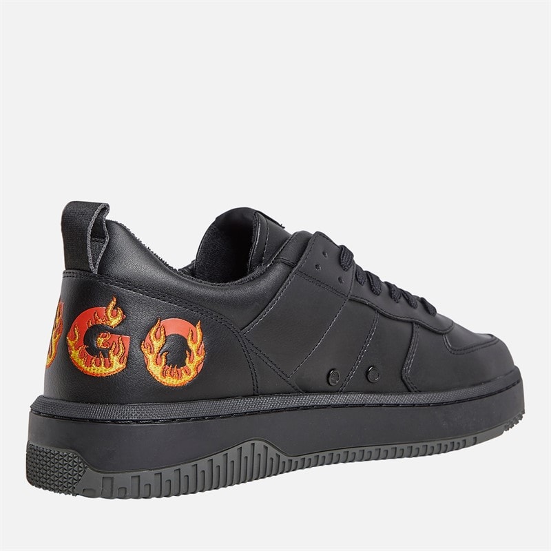 HUGO Mens Kilian Tenn Sneakers Black - Image 5