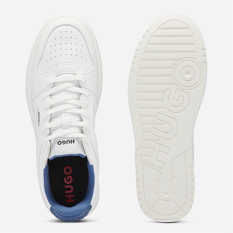 HUGO Mens Hadrian Sneakers Open White - Image 2