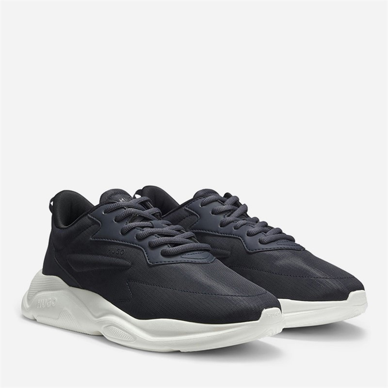 HUGO Mens Leon Runn Sneakers Dark Blue - Image 1