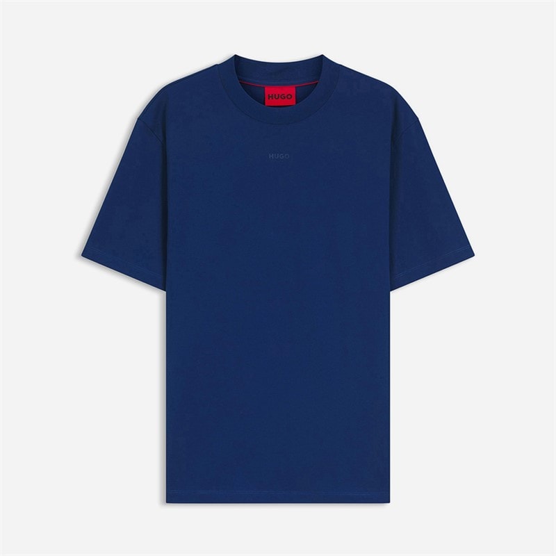 HUGO Mens Dapolino T-Shirt Open Blue - Image 1