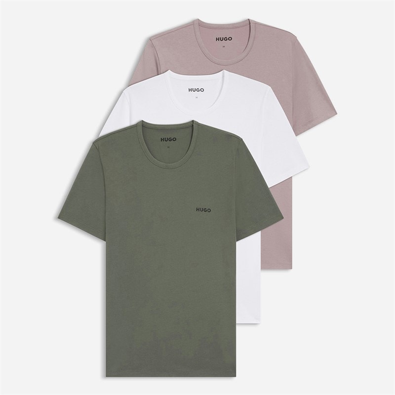HUGO Mens Three Pack T-Shirts Open Miscellaneous - Image 1