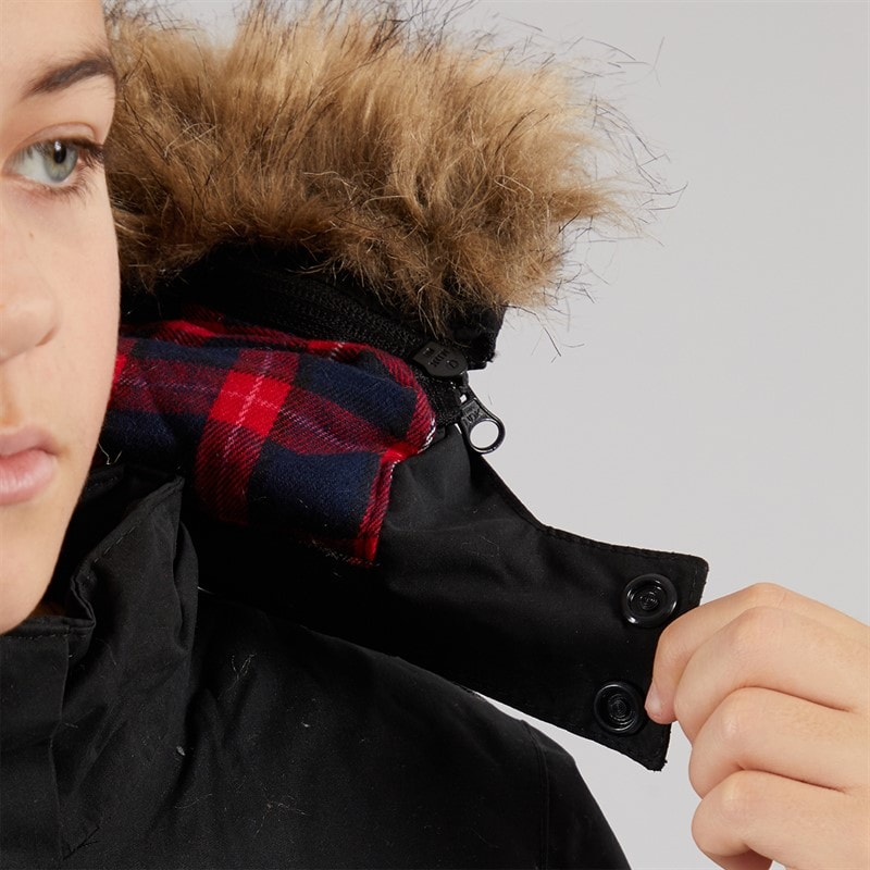Bench Boys Calcott Parka Jacket Black - Image 5