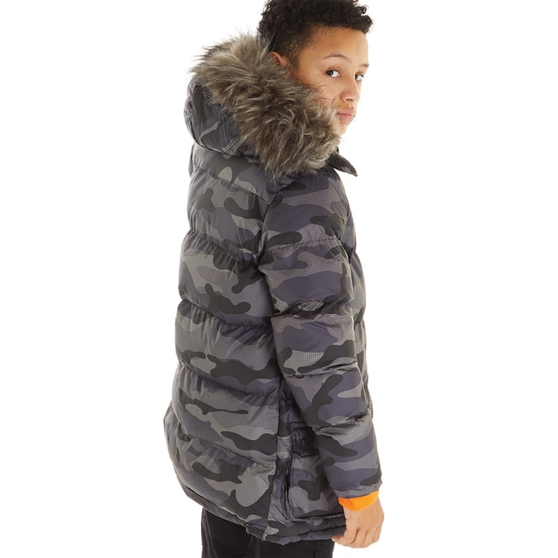 Bench Boys Calcott Jacket Black Digi Camo - Image 2