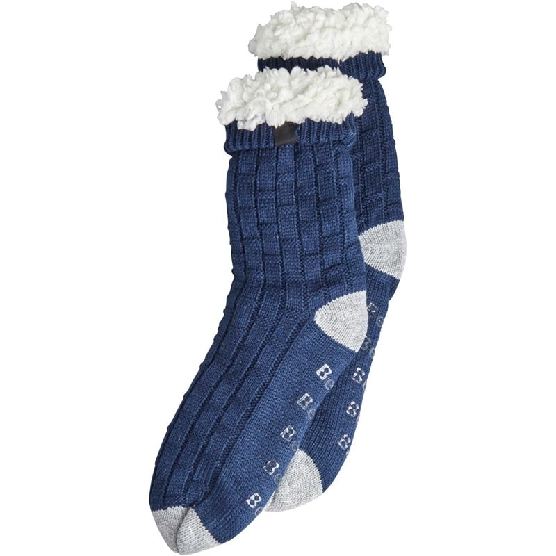 Bench Mens Brookdale Slipper Socks Navy/Grey Marl - Image 2