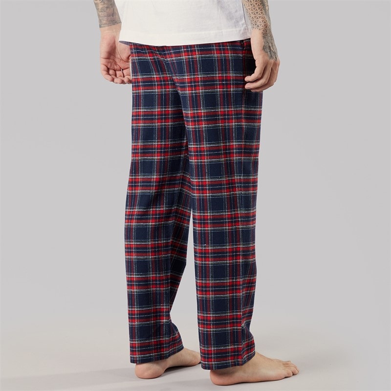 Bench Mens Folau Flannel Pants Red Check - Image 2