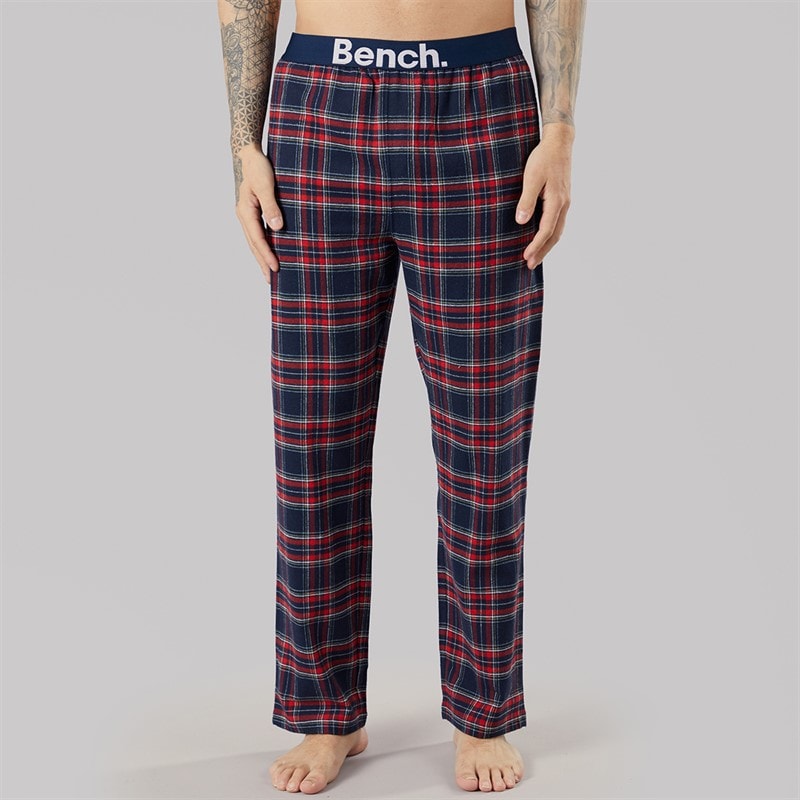 Bench Mens Folau Flannel Pants Red Check - Image 3