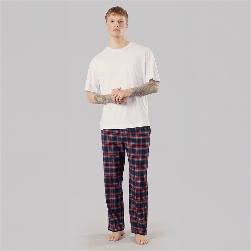 Bench Mens Folau Flannel Pants Red Check - Image 4