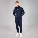 Bench Mens Guttell Tracksuit With Branded Tape Detail Navy