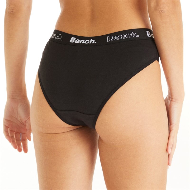 Bench Womens Carlie Three Pack Briefs Black - Image 2