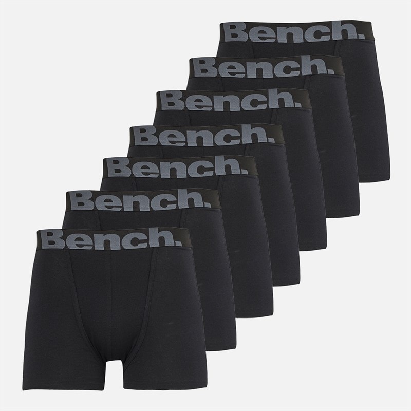 Bench Mens Suttonia Seven Pack Boxers Black